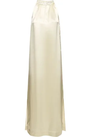 Loulou Studio Vestido Halter Largo De Seda