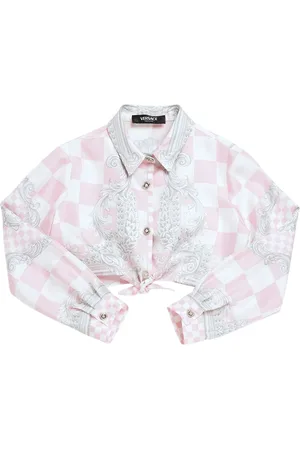 VERSACE Camisa De Sarga De Algodón