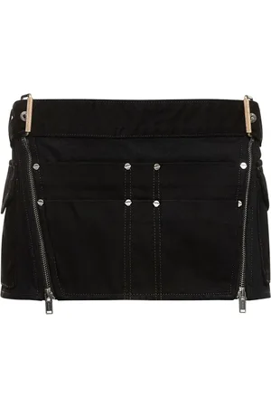 DION LEE Minifalda De Denim Con Hebillas