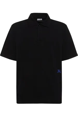 Burberry Polo De Algodón Con Logo