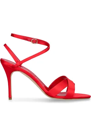 Manolo Blahnik Sandalias De Satén 90mm