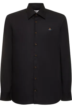 Vivienne Westwood Camisa De Popelina De Algodón Con Logo