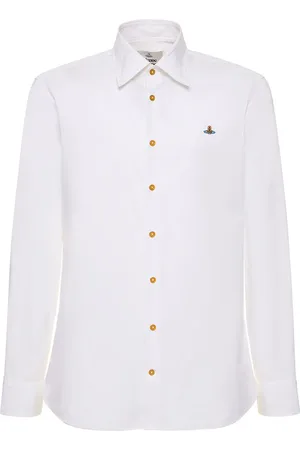 Vivienne Westwood Camisa De Popelina De Algodón Con Logo