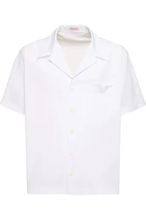 VALENTINO Camisa De Algodón Con Manga Corta