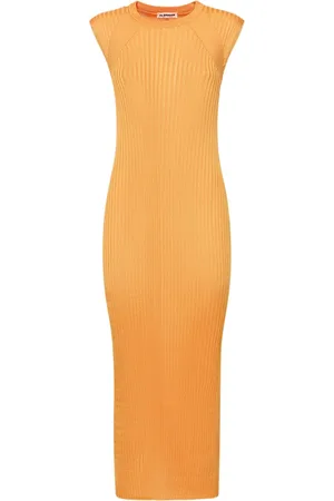 Jil Sander Vestido Midi De Jersey Sin Mangas