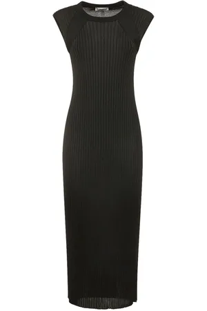 Jil Sander Vestido Midi De Jersey Sin Mangas