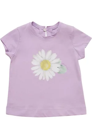 MONNALISA Camiseta De Jersey De Algodón Estampada