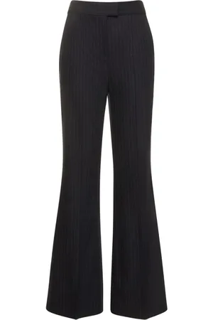 GALVAN Pantalones Acampanados De Lana