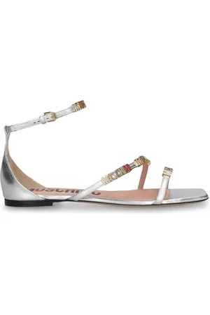 Moschino Sandalias Planas De Piel 10mm