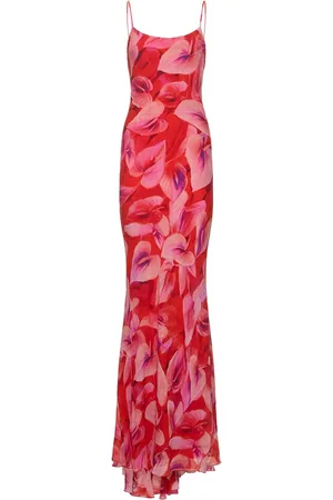 The Andamane Vestido Maxi De Georgette De Techno