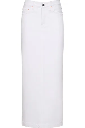 WARDROBE.NYC Falda Maxi De Denim