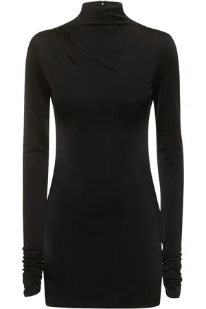 The Andamane Vestido Corto De Jersey Con Abertura