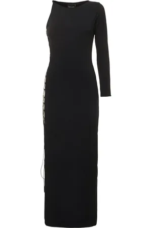 Leslie Amon Vestido Maxi De Jersey Drapeado