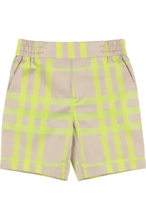 Burberry Shorts De Algodón Estampado