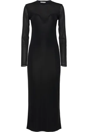 Nina Ricci Vestido Midi De Punto Con Manga Larga