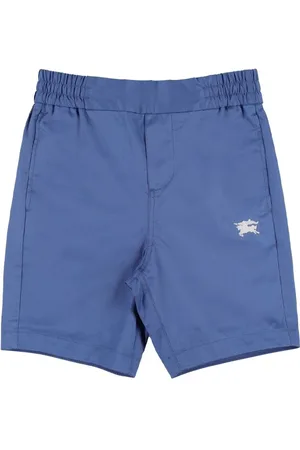 Burberry Shorts De Algodón Con Logo