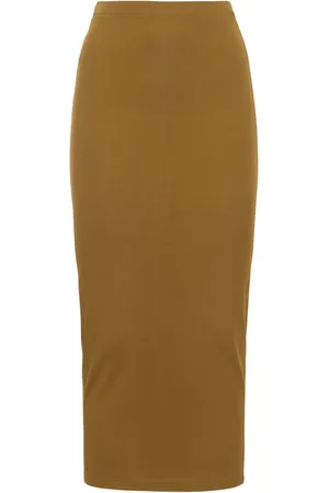 ALEXANDRE VAUTHIER Falda Midi De Jersey De Viscosa