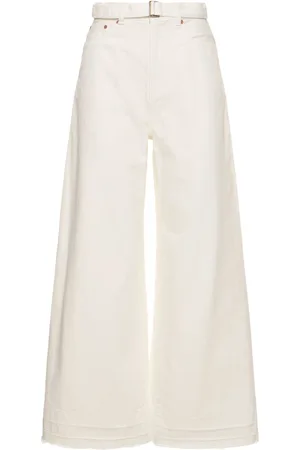 SACAI Jeans Anchos De Algodón