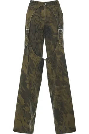 BLUMARINE Jeans Anchos De Denim De Algodón