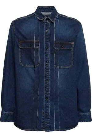 SACAI Camisa De Algodón Denim