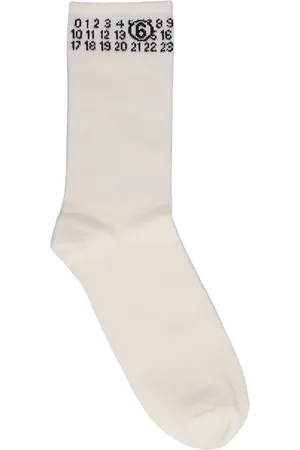 Maison Margiela Calcetines De Algodón Con Logo