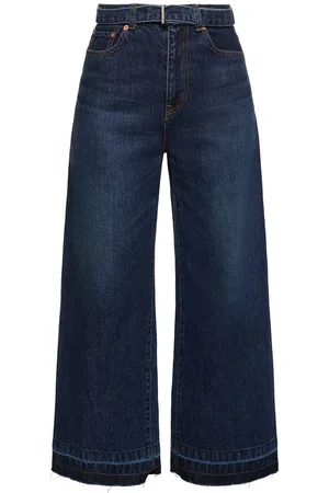 SACAI Jeans Anchos De Algodón