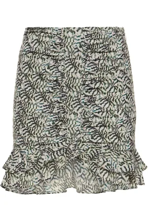 Isabel Marant Minifalda Milendi De Seda Stretch Estampada