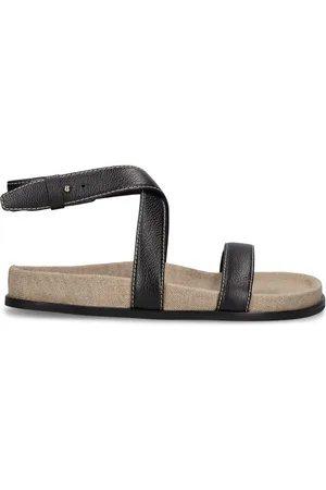 Totême Sandalias Planas De Ante