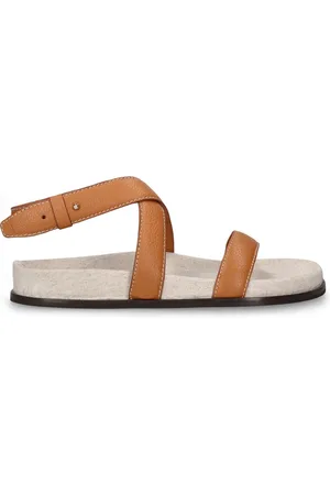 Totême Sandalias Planas De Ante