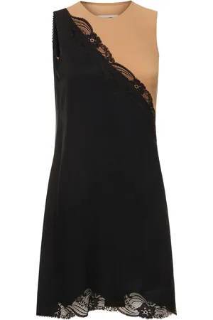 Maison Margiela Vestido Corto De Sarga De Cupro