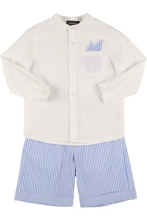 MONNALISA Camisa Y Shorts De Algodón