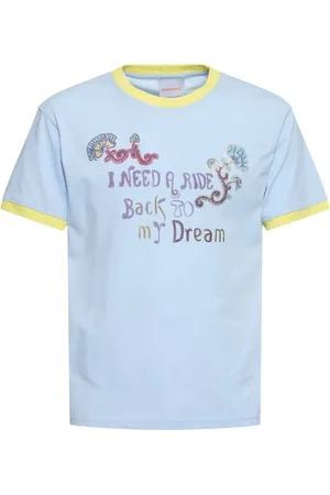 Bluemarble Camiseta De Algodón Jersey Estampada