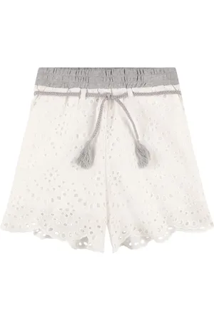 Max&Co. Shorts De Encaje De Algodón Sangallo Con Lazo