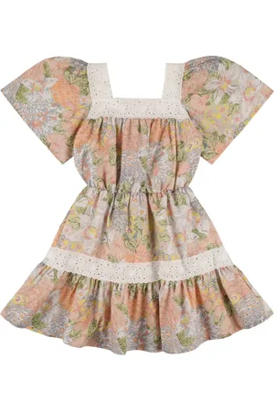 The New Society Vestido De Algodón Orgánico Estampado
