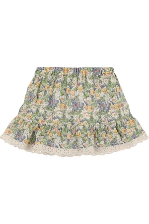 The New Society Falda De Lino Estampada