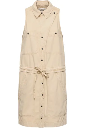 Marant Etoile Vestido Midi De Algodón Sin Mangas