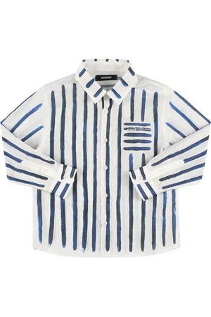 Jacquemus Camisa De Algodón A Rayas