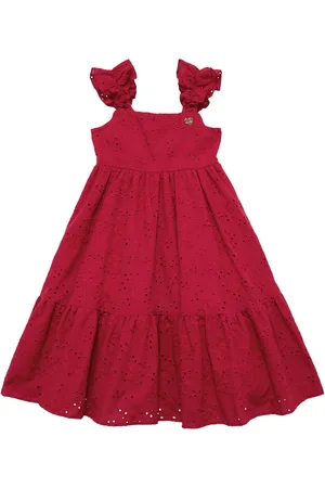 MONNALISA Vestido De Muselina De Algodón