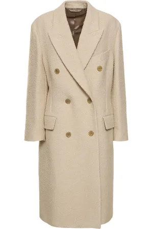 Acne Studios Abrigo Midi De Lana Bouclé