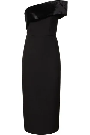 Roland Mouret Vestido Asimétrico De Cady Stretch