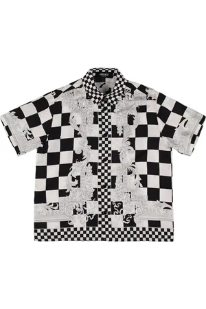 VERSACE Camisa De Satén Estampada