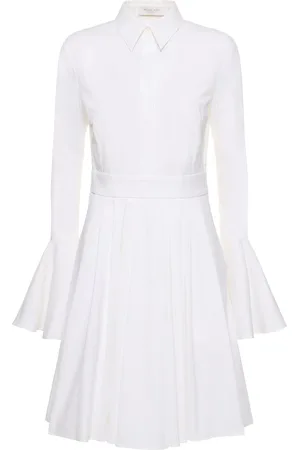 Michael Kors Vestido Camisero De Algodón Stretch