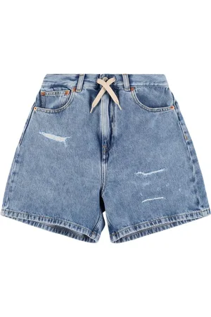 Maison Margiela Shorts De Denim De Algodón