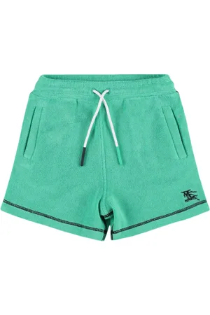 Burberry Shorts De Algodón Con Logo