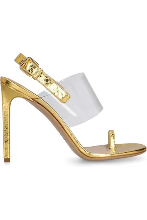 Michael Kors Sandalias De Piel Efecto Pitón 110mm