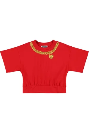 Moschino Camiseta Corta De Algodón Jersey