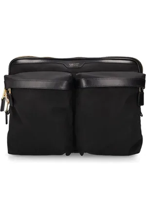 Tom Ford Bolso Messenger De Techno Y Piel