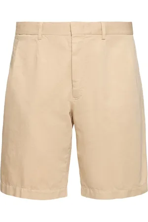 Ermenegildo Zegna Shorts Chino De Algodón Y Lino