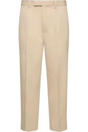 Ermenegildo Zegna Pantalones Plisados De Algodón Y Lana