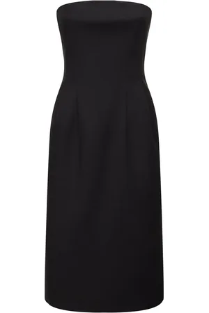 Sportmax Vestido Corto De Gabardina De Algodón